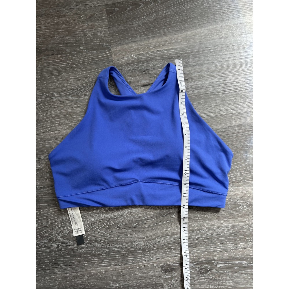 Vuori Cobalt Blue High-Neck Racerback Active Sports Bra Crop Top Size Large - Picture 5 of 8